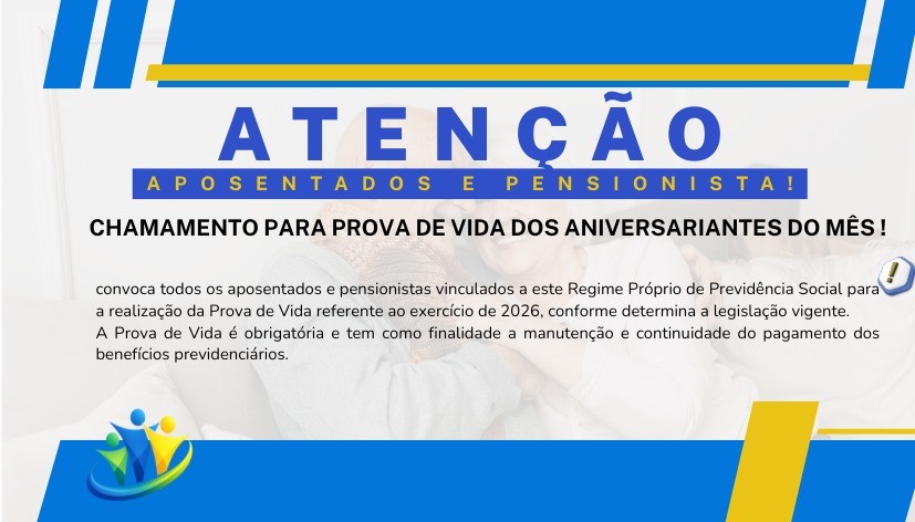 CHAMAMENTO PROVA DE VIDA 2026